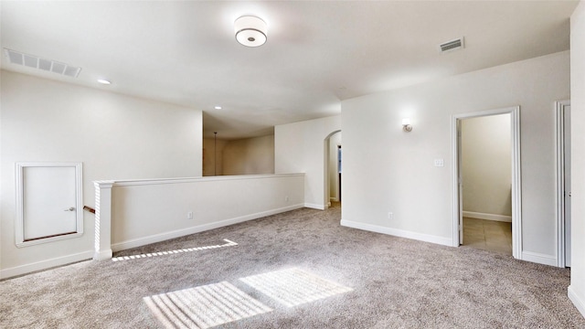 view of carpeted empty room