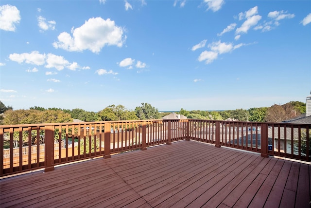 view of wooden terrace