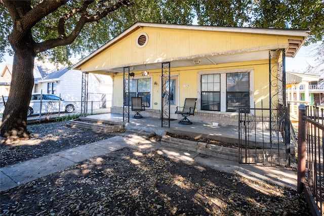 view of front of house with covered porch