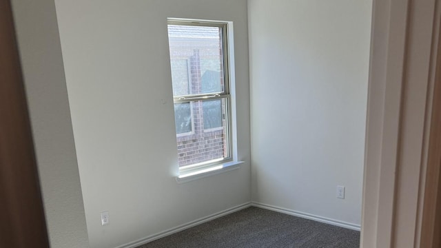 carpeted empty room featuring plenty of natural light