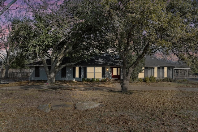 view of front of home