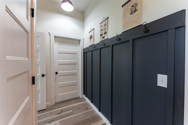 interior space featuring light wood-type flooring