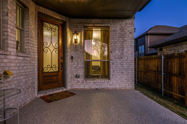 view of property entrance