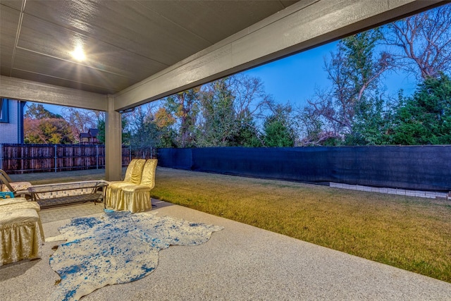 exterior space with a patio