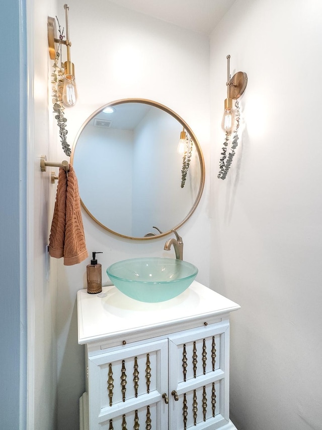 bathroom featuring vanity