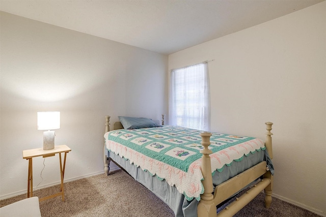 bedroom with carpet flooring