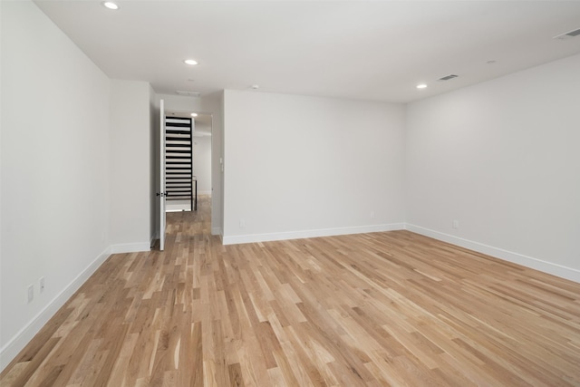 interior space with light wood-type flooring