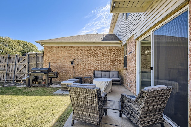 view of patio / terrace with grilling area