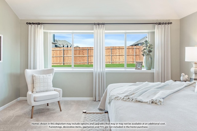 bedroom featuring carpet flooring