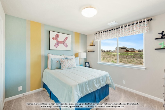 bedroom featuring carpet floors