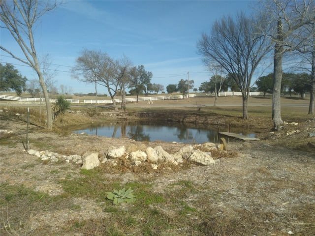 view of water feature featuring a rural view