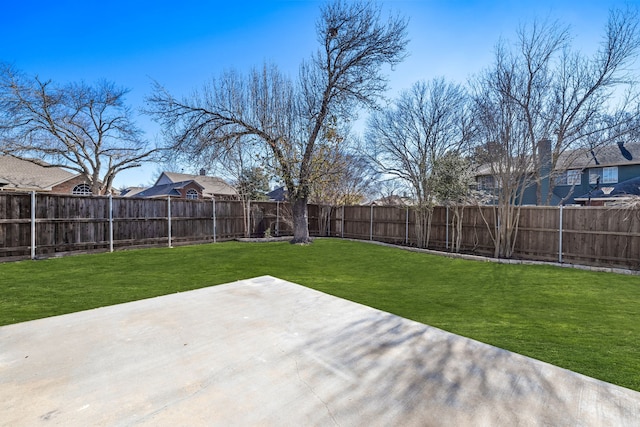 view of yard featuring a patio