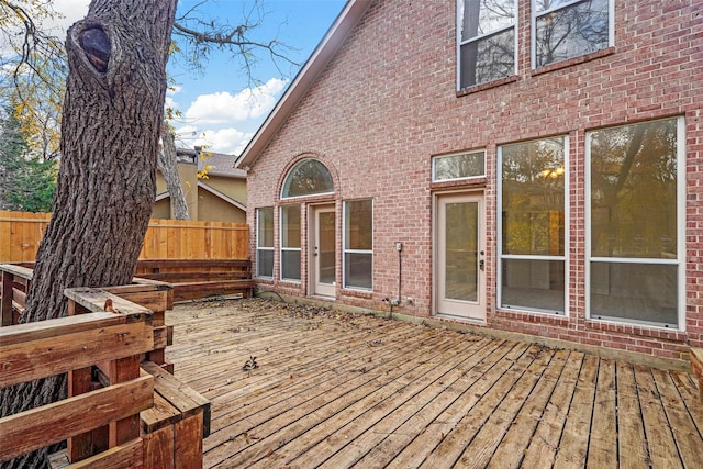 view of wooden terrace