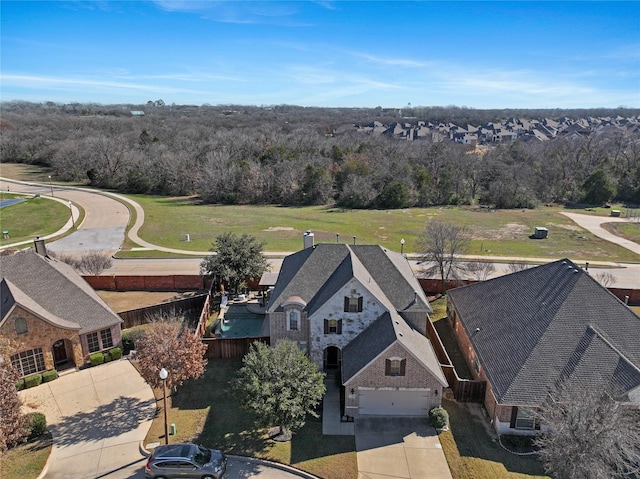 birds eye view of property