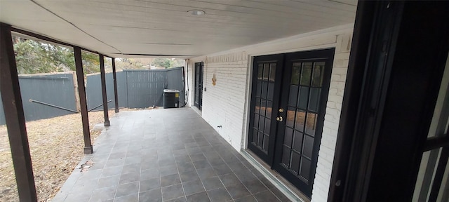 view of patio featuring cooling unit