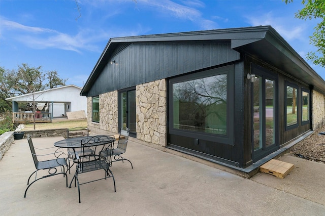 exterior space with a patio area