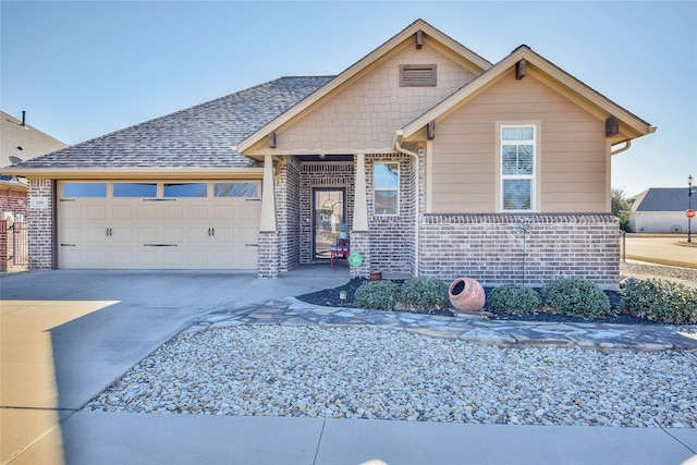 view of front of house featuring a garage