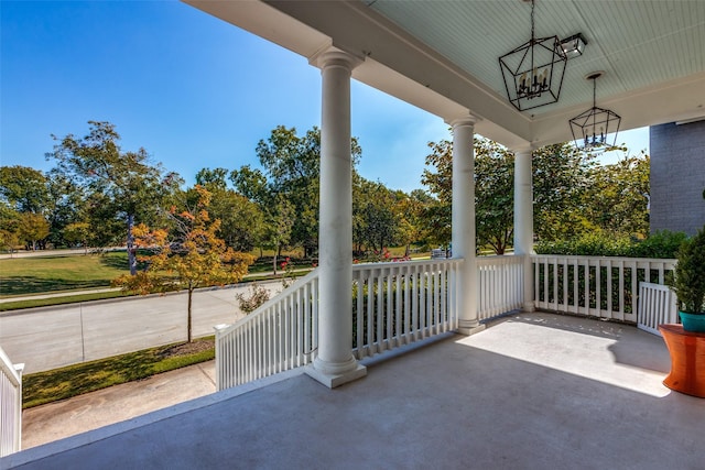 view of patio / terrace featuring a porch