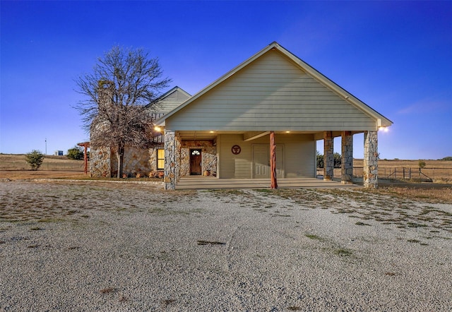 view of front of home