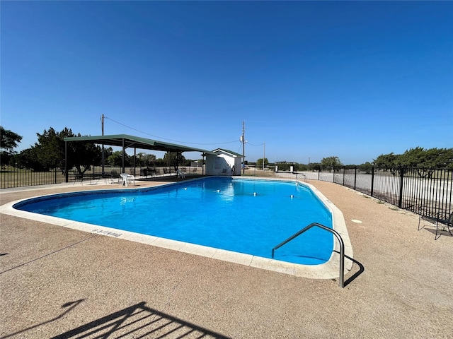 view of pool with a patio