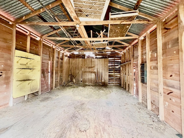 view of horse barn