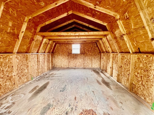 view of attic