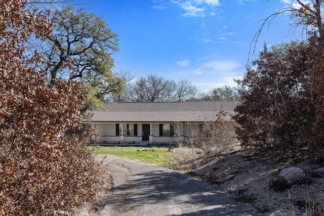 view of ranch-style home