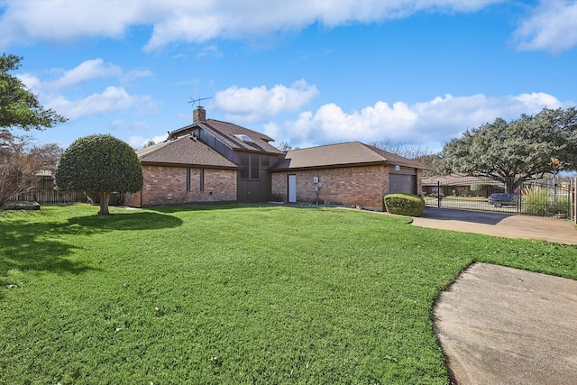 2735 Steamboat Cir, Arlington, TX 76006 - view of front of property featuring driveway, brick siding, a garage, and a chimney
