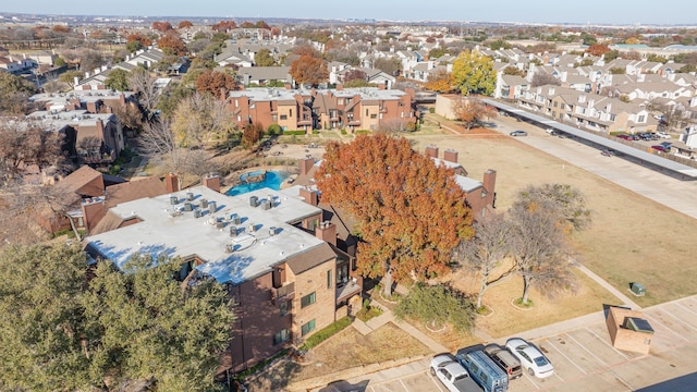 bird's eye view with a residential view