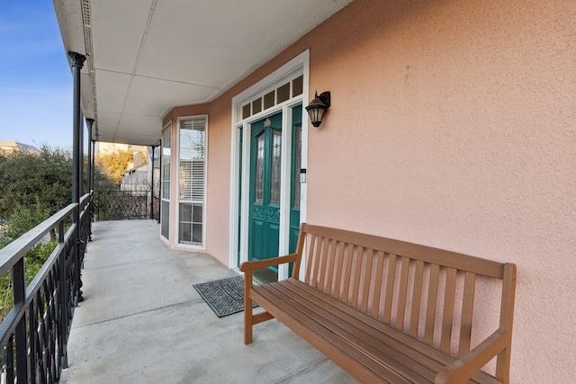 view of balcony