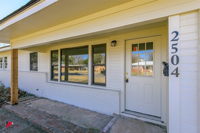 view of entrance to property