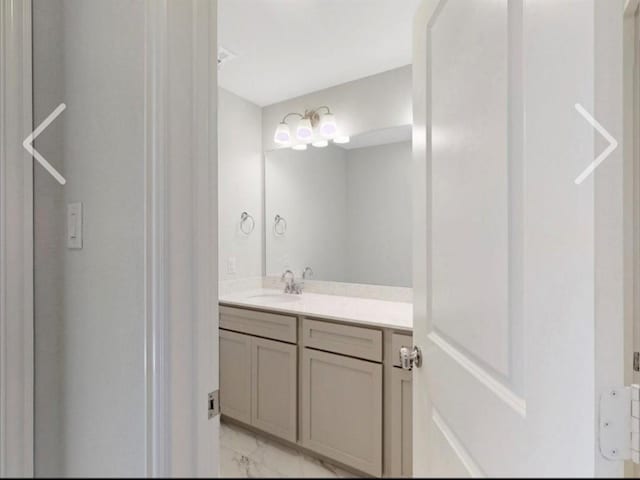 bathroom featuring vanity