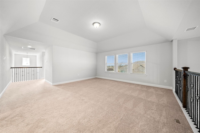 6225 Kent Ln, Celina, TX 76227 - unfurnished living room with light colored carpet, plenty of natural light, lofted ceiling, and baseboards