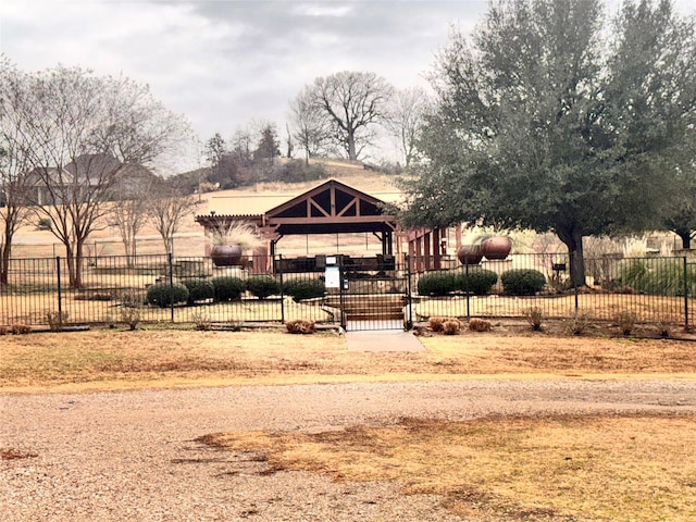 surrounding community with a gazebo