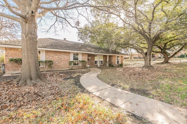 view of ranch-style home