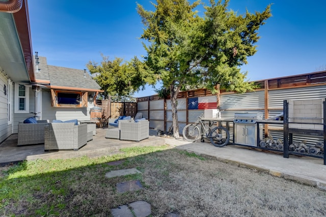 405 Hubbard, Josephine, TX 75173 - view of yard featuring outdoor lounge area and a patio area
