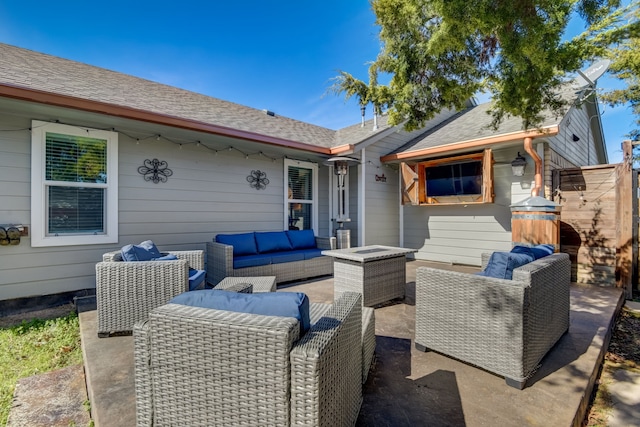 405 Hubbard, Josephine, TX 75173 - view of patio with outdoor lounge area
