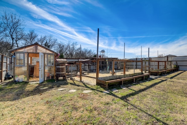 405 Hubbard, Josephine, TX 75173 - view of yard with an outbuilding