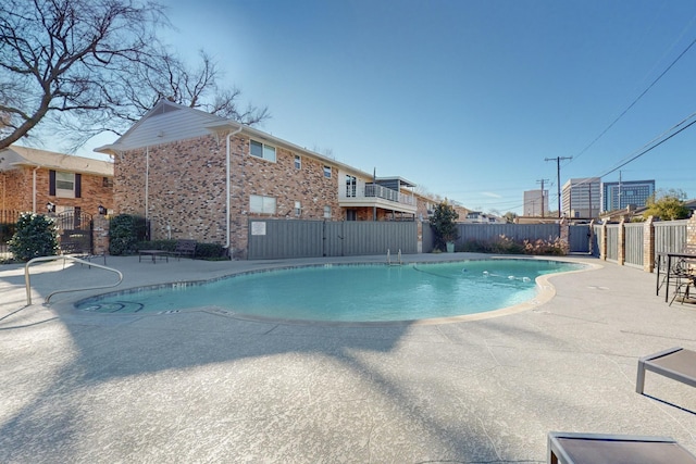 view of pool with a patio