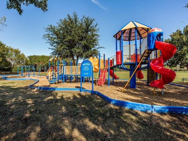 view of jungle gym