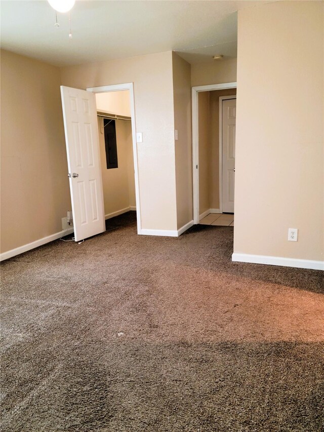 view of carpeted empty room