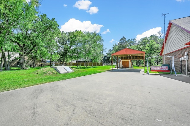 exterior space featuring a yard