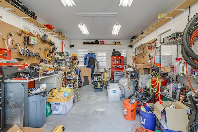 view of storage room