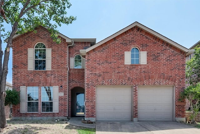 front facade featuring a garage