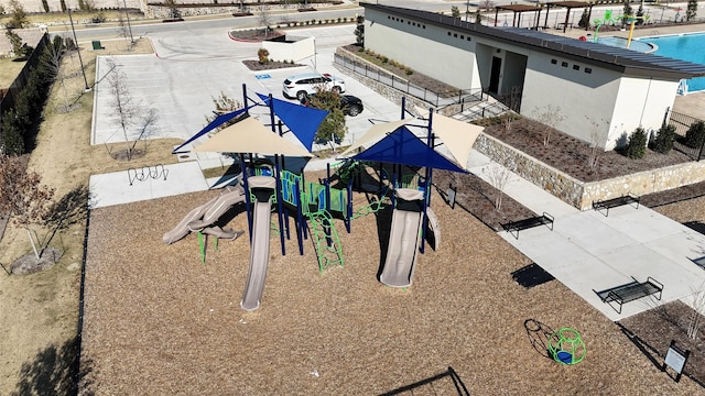 surrounding community with a playground