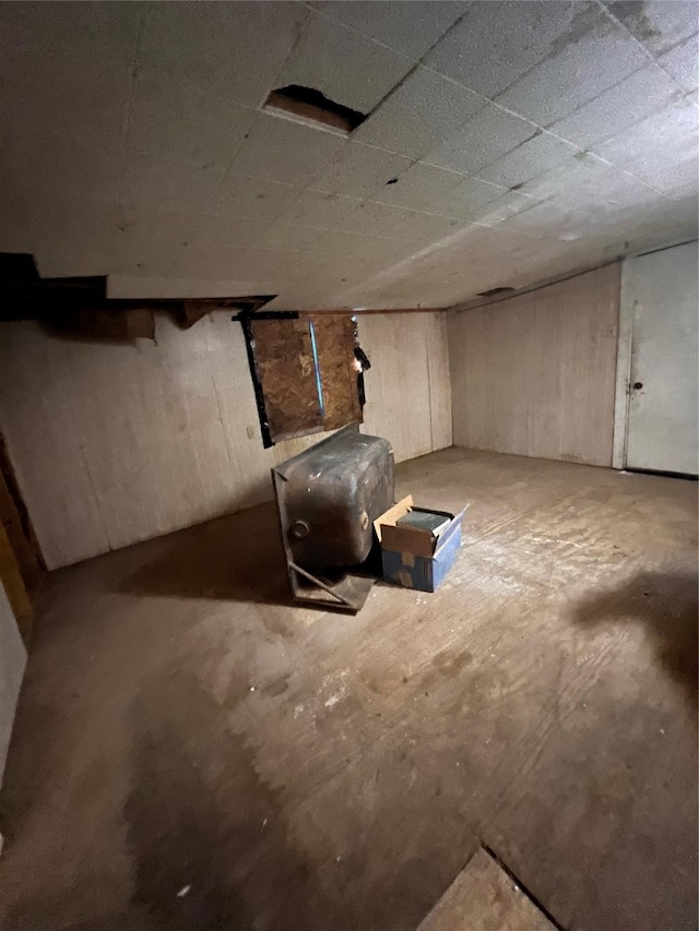 view of basement