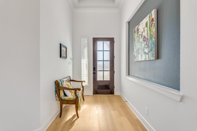 entryway featuring light hardwood / wood-style flooring