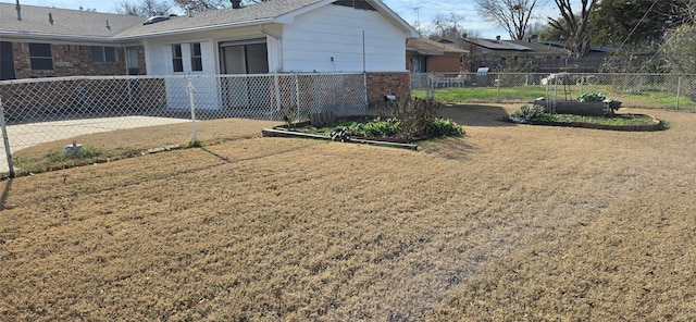 exterior space with a lawn