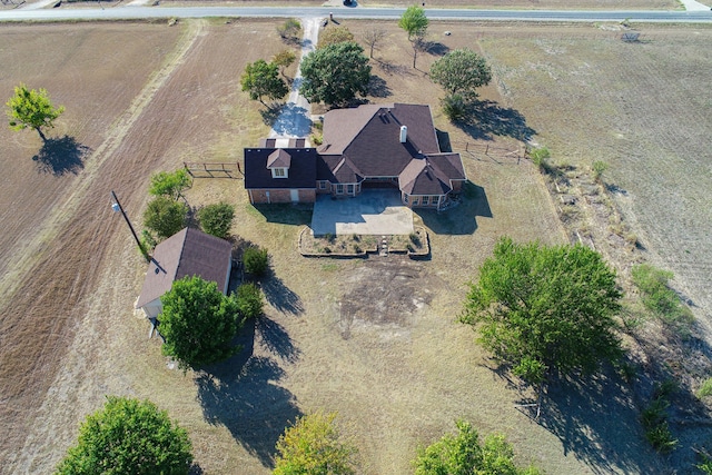 drone / aerial view with a rural view