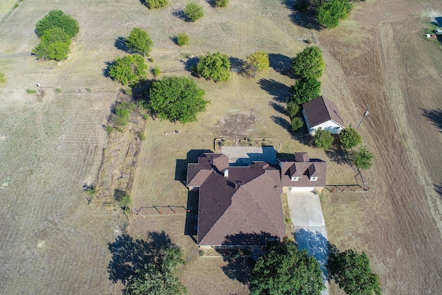 bird's eye view featuring a rural view